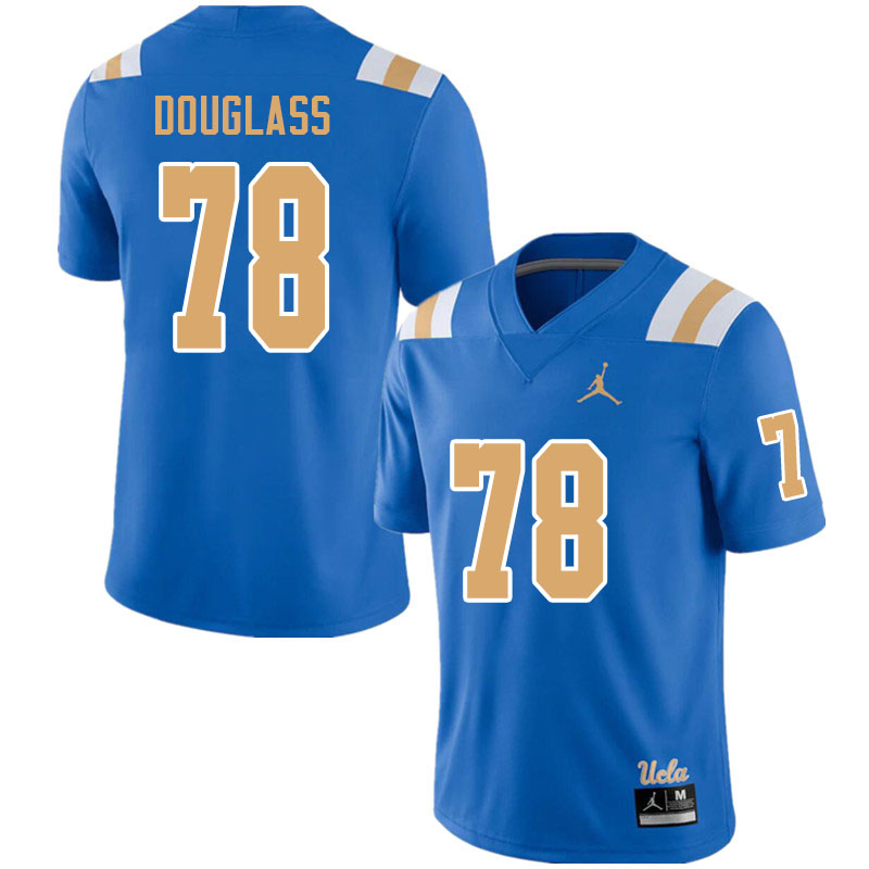 Jordan Brand Men #78 Liam Douglass UCLA Bruins College Football Jerseys Sale-Blue